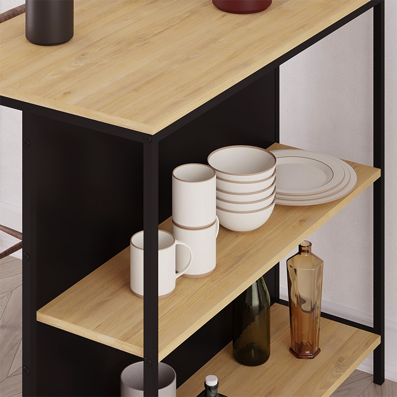 Τραπέζι μπαρ χρώμα oak 4