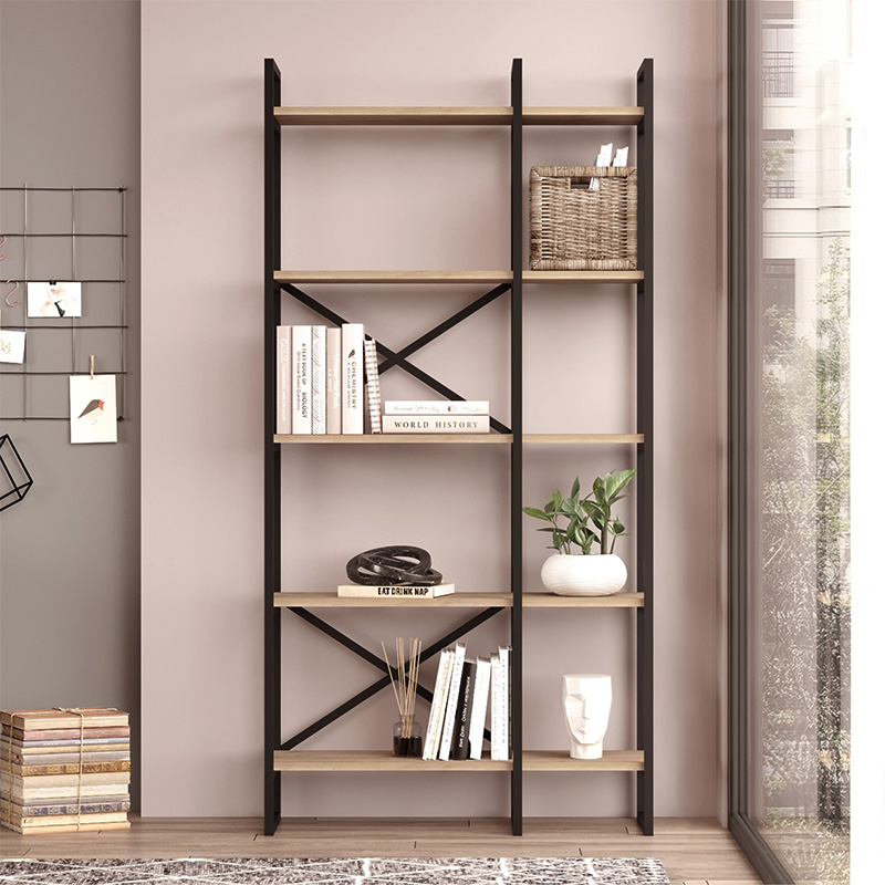 Βιβλιοθήκη χρώμα oak 2