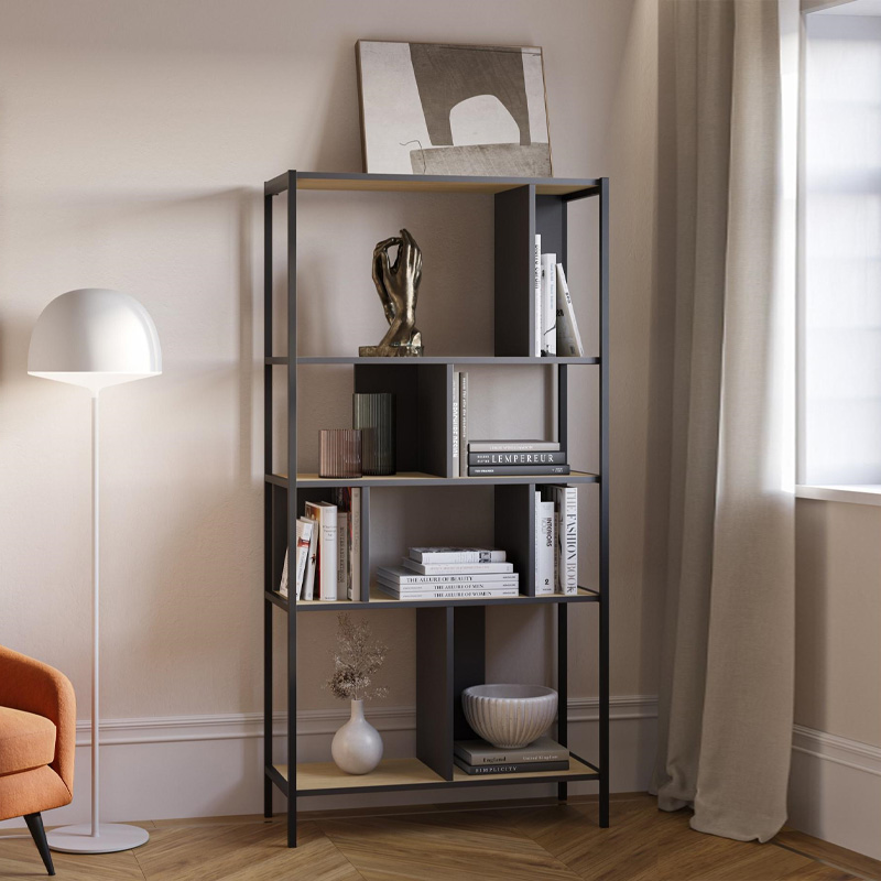 Βιβλιοθήκη χρώμα oak 4