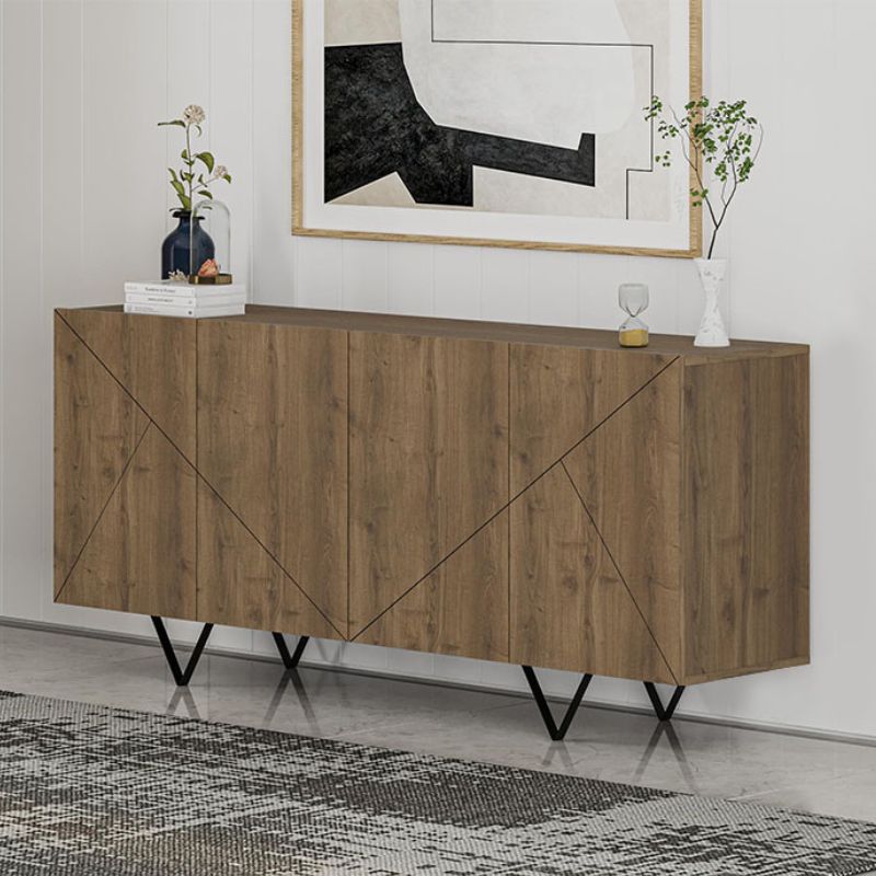 Μπουφές χρώμα ανοιχτό καρυδί