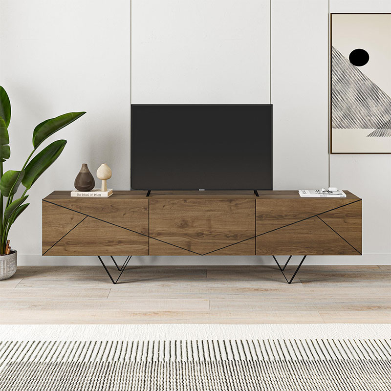 Έπιπλο τηλεόρασης χρώμα ανοιχτό καρυδί 3