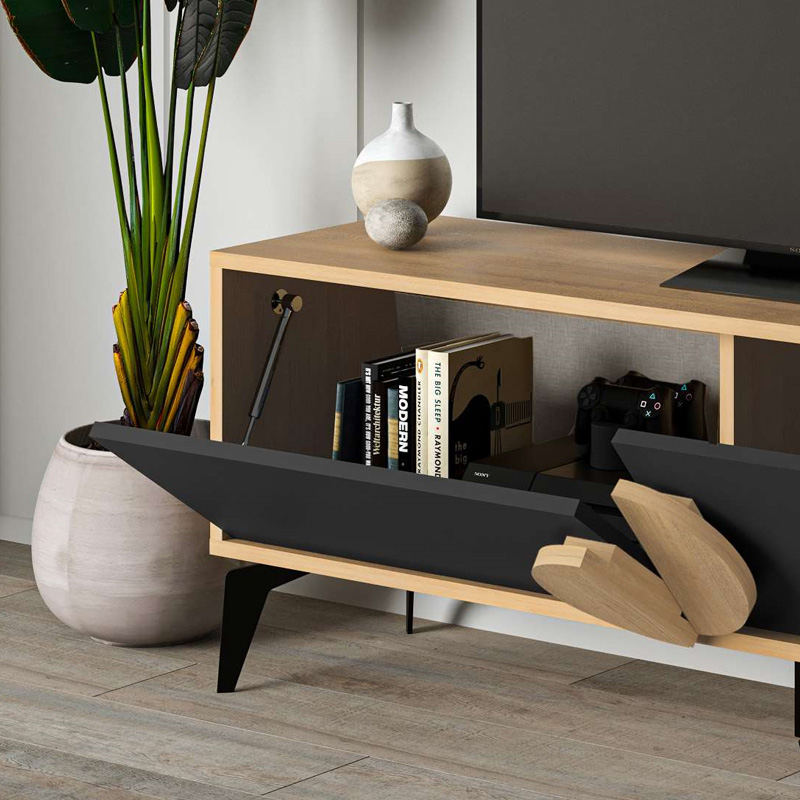 Έπιπλο τηλεόρασης χρώμα oak 5