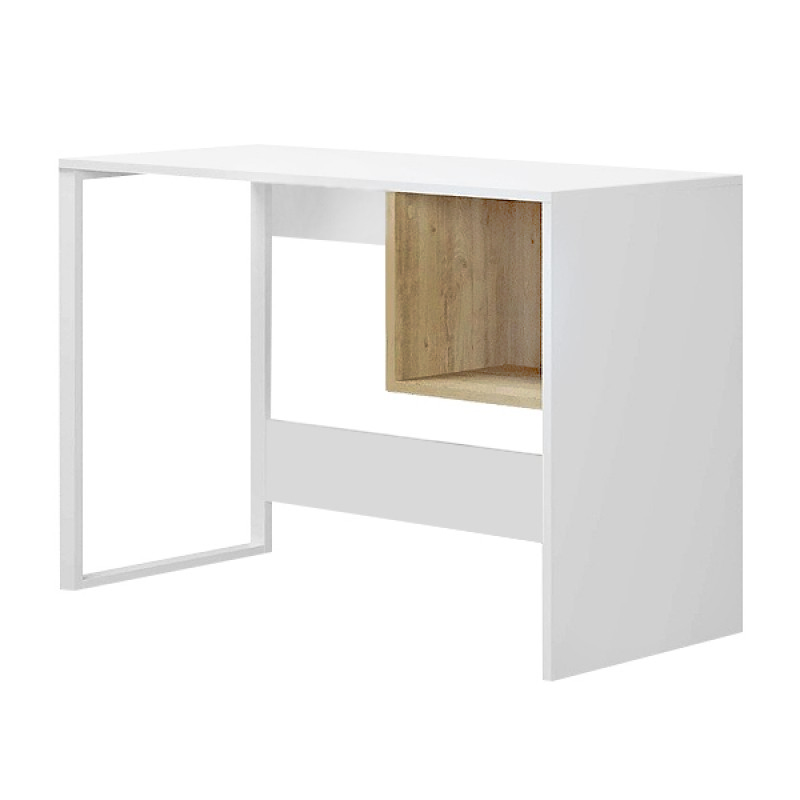 Γραφείο εργασίας χρώμα λευκό - oak 4
