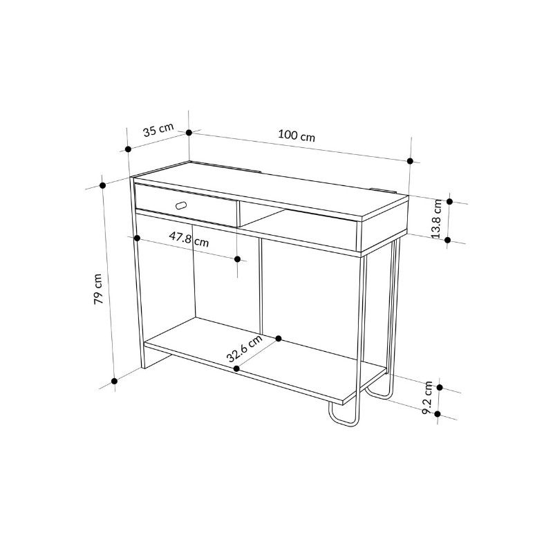 Κονσόλα χρώμα oak 6