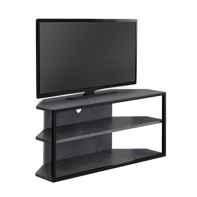 Έπιπλο τηλεόρασης γωνιακό χρώμα γκρι ρετρό 4