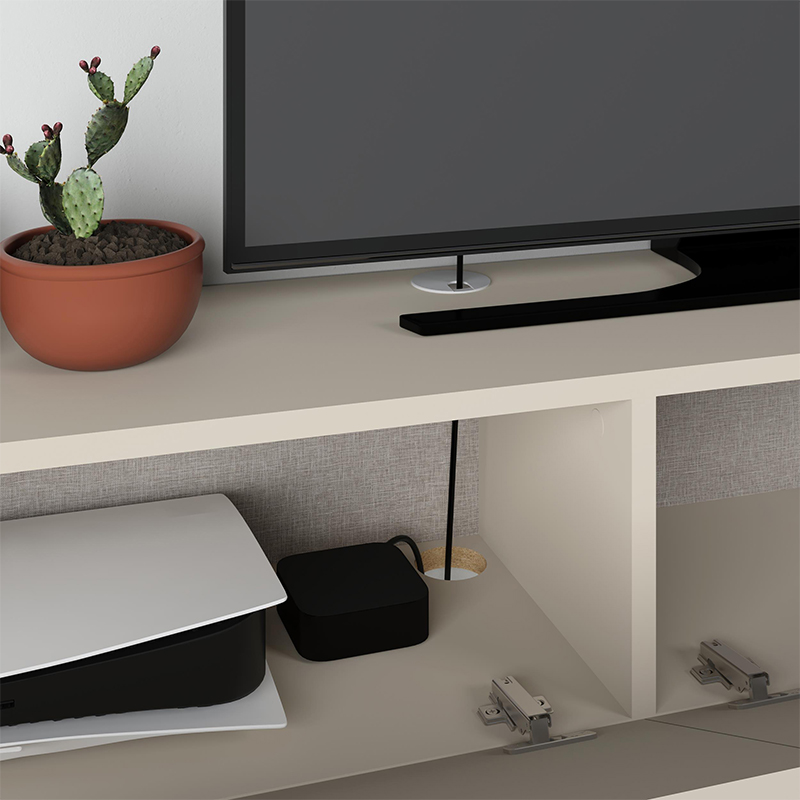 Έπιπλο τηλεόρασης επιτοίχιο χρώμα sandstone 4