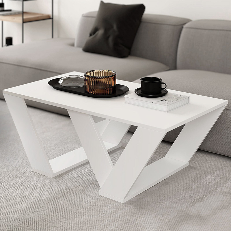 Τραπεζάκι σαλονιού χρώμα λευκό