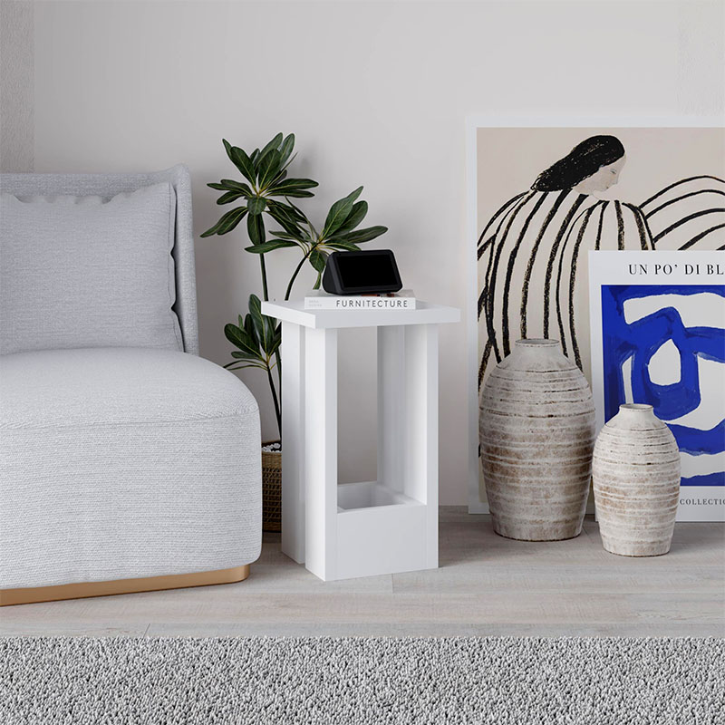 Τραπεζάκι βοηθητικό χρώμα λευκό 4