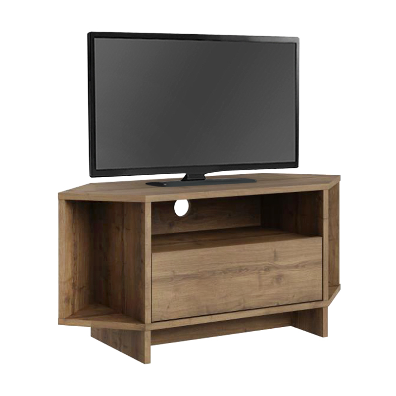 Έπιπλο τηλεόρασης γωνιακό χρώμα ανοιχτό καρυδί 5