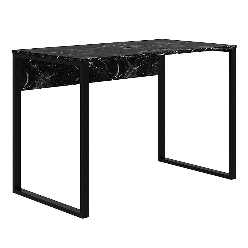 Γραφείο εργασίας χρώμα μαύρο εφέ μαρμάρου 3