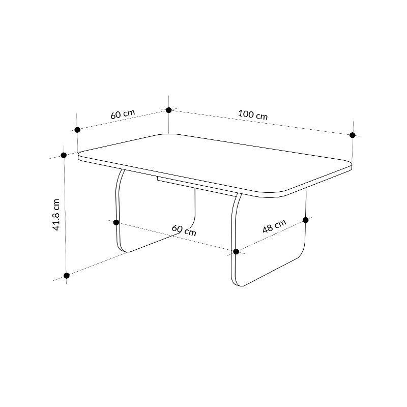 Τραπεζάκι σαλονιού χρώμα oak - sandstone 5