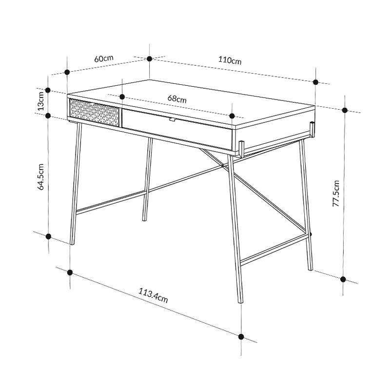 Γραφείο εργασίας χρώμα oak 8