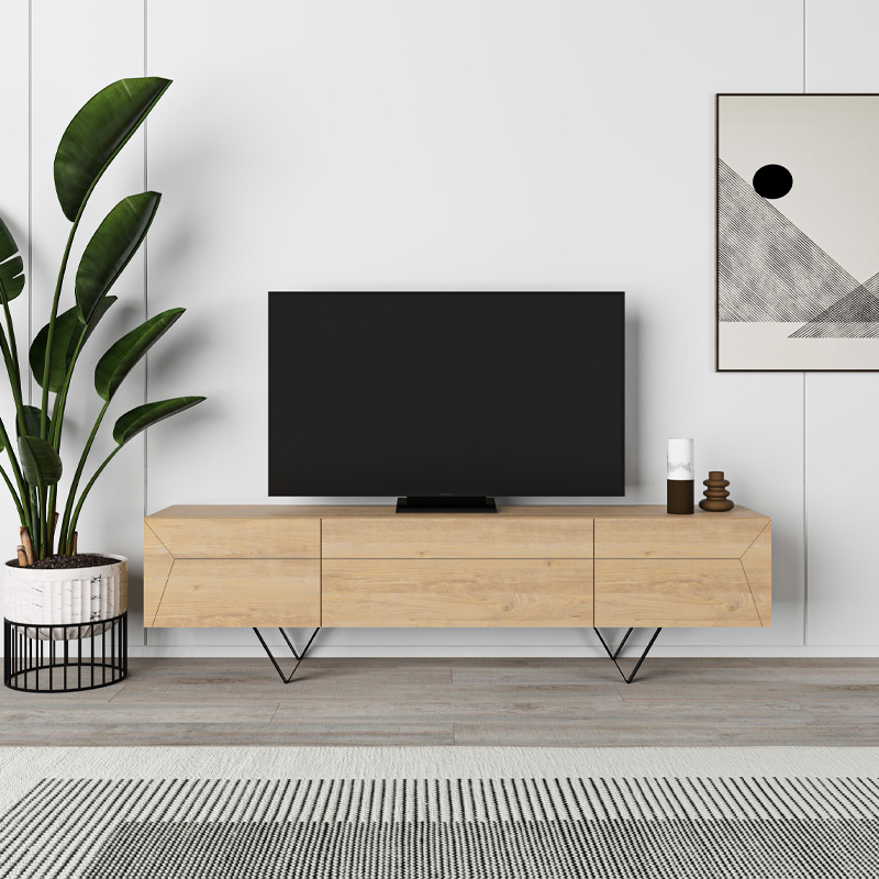 Έπιπλο τηλεόρασης χρώμα oak 3