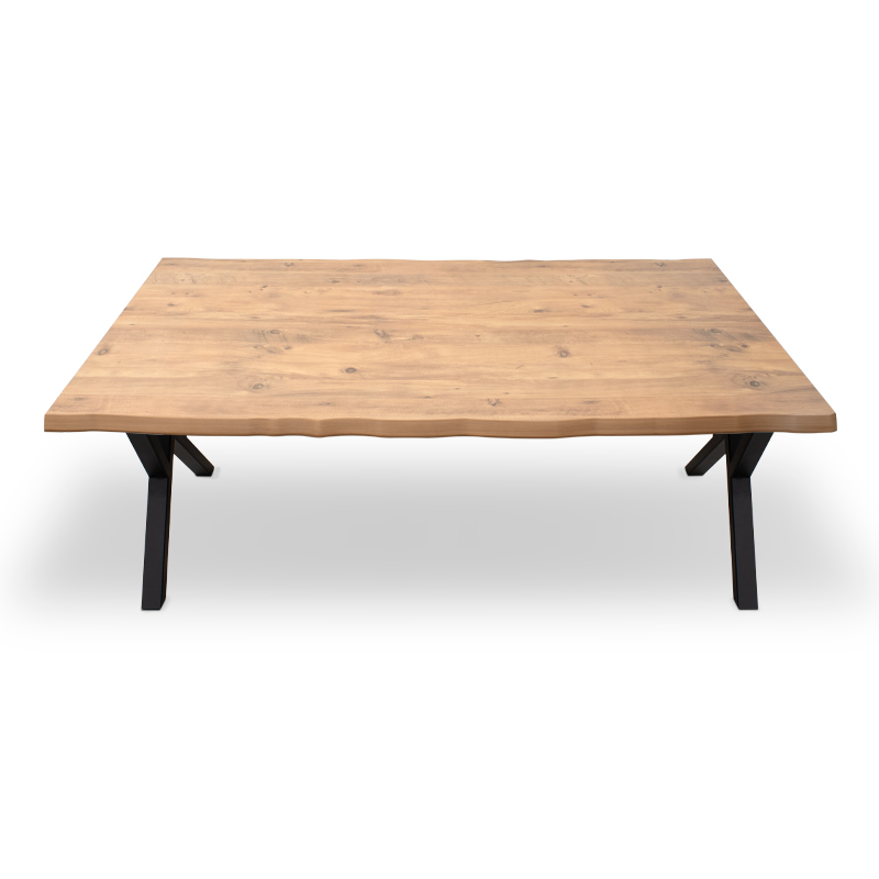 Τραπέζι Mdf - μεταλλικό χρώμα ακακίας 5