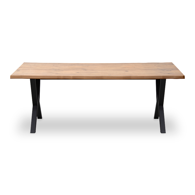 Τραπέζι Mdf - μεταλλικό χρώμα ακακίας 4