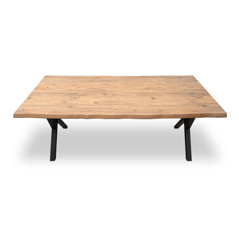 Τραπέζι Mdf - μεταλλικό χρώμα ακακίας 5