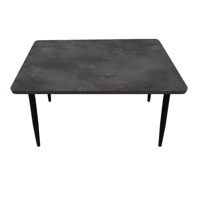 Τραπέζι Mdf - μεταλλικό χρώμα σκούρο γκρι σκυροδέματος 5