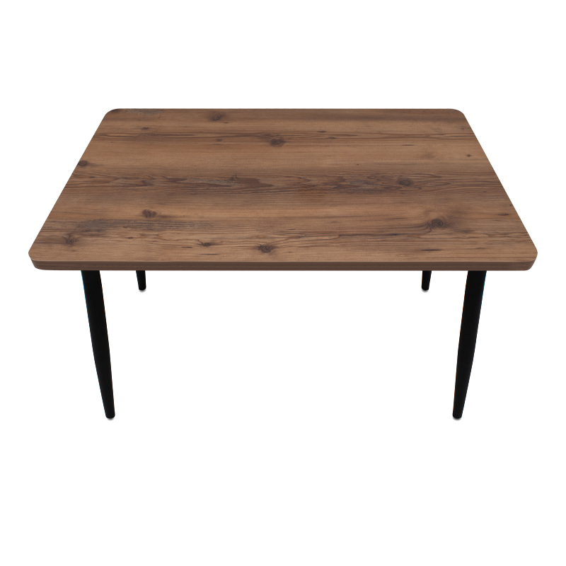 Τραπέζι Mdf - μεταλλικό χρώμα καπνιστή καρυδιά 5