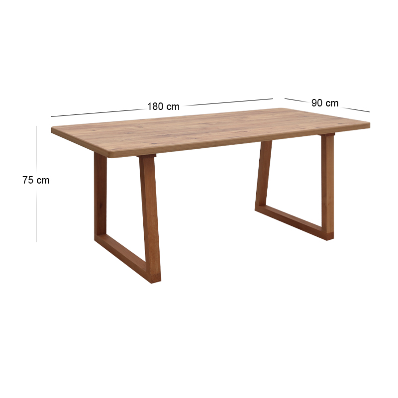 Τραπέζι Mdf - ξύλινο χρώμα ακακίας 6