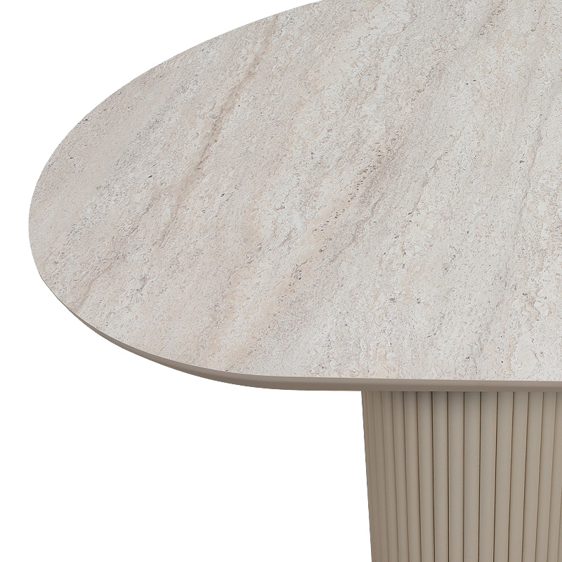 Τραπέζι Mdf χρώμα travertine - sandstone 5