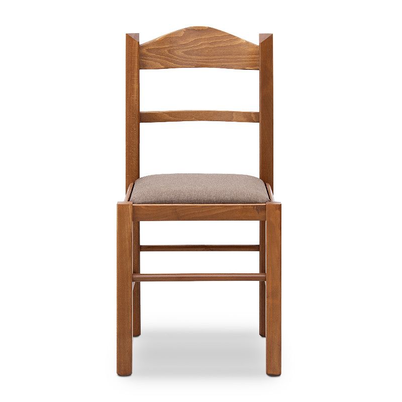 Καρέκλα τραπεζαρίας από μασίφ ξύλο οξιάς χρώμα καρυδί 5