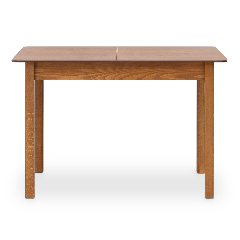 Τραπέζι μασίφ ξύλο-MDF επεκτεινόμενο χρώμα καρυδί 120/ 4