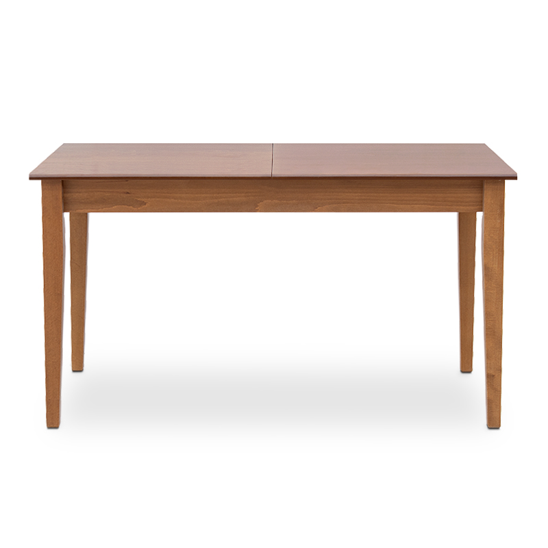 Τραπέζι μασίφ ξύλο-MDF επεκτεινόμενο χρώμα καρυδί 140/ 4