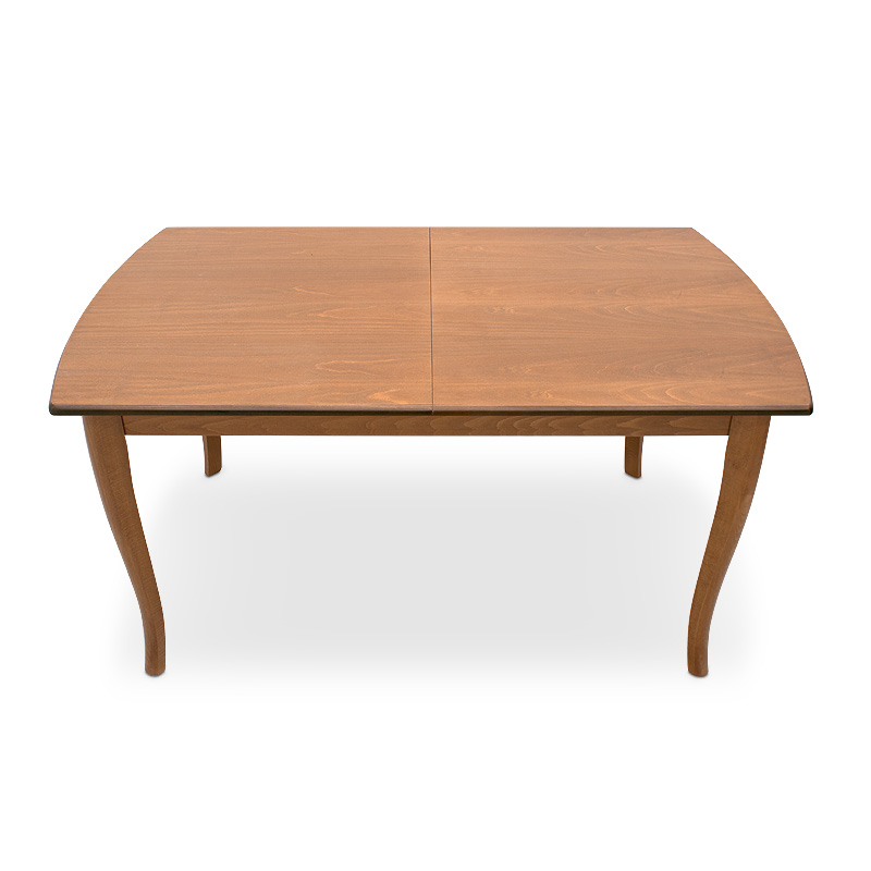 Τραπέζι μασίφ ξύλο-MDF επεκτεινόμενο χρώμα καρυδί 150/ 9