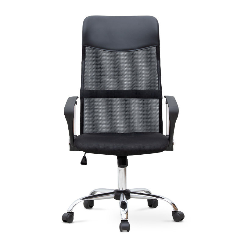 Καρέκλα γραφείου με ύφασμα χρώμα μαύρο 62x59x110/120εκ. 4