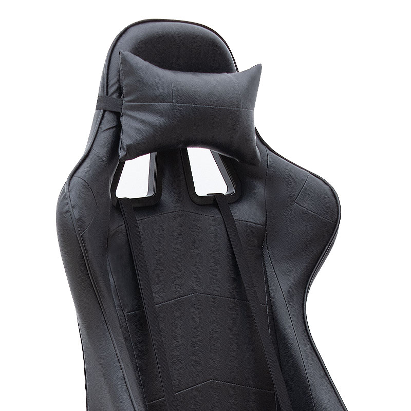 Καρέκλα γραφείου από τεχνόδερμα χρώμα μαύρο 67x70x125/135 εκ. 8