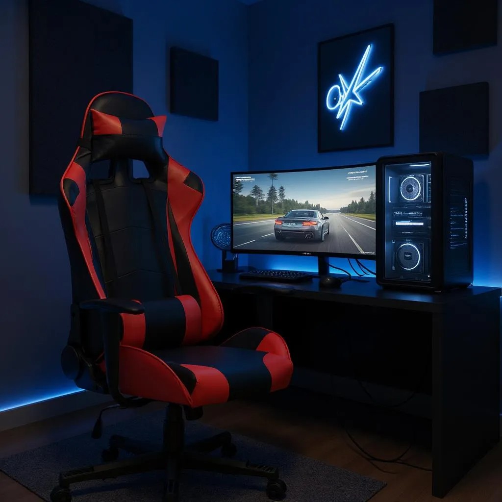 Καρέκλα γραφείου από τεχνόδερμα χρώμα κόκκινο - μαύρο 67x70x125/135 εκ. 3