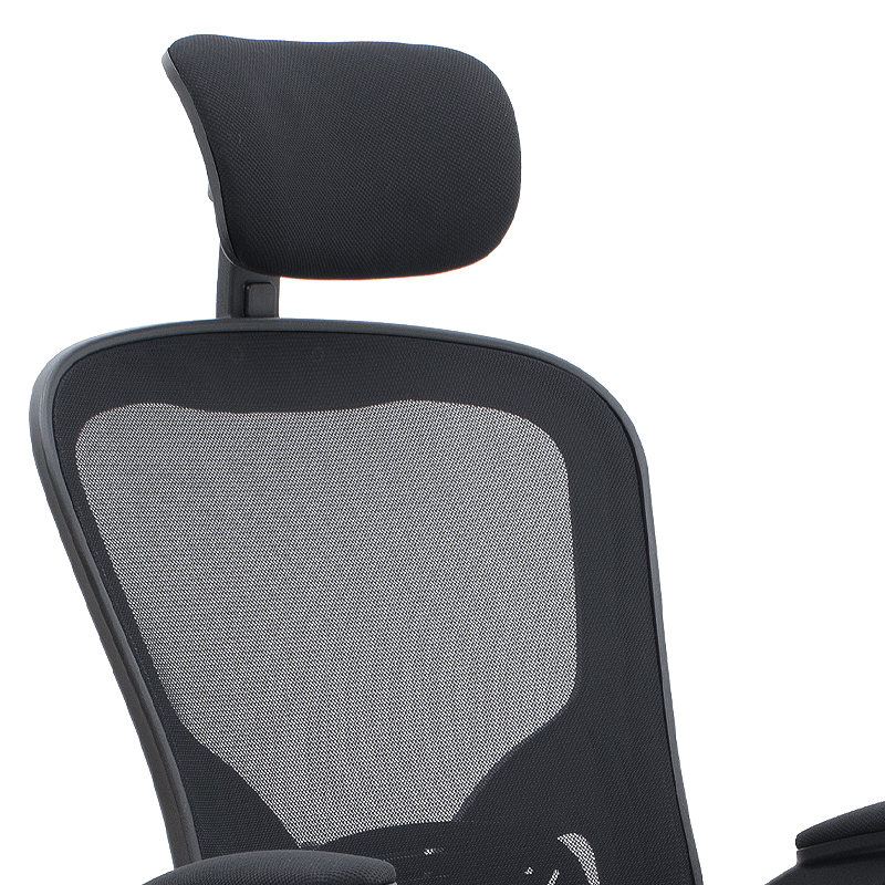 Καρέκλα γραφείου διευθυντική με ύφασμα χρώμα μαύρο 68x65x119/129εκ. 8