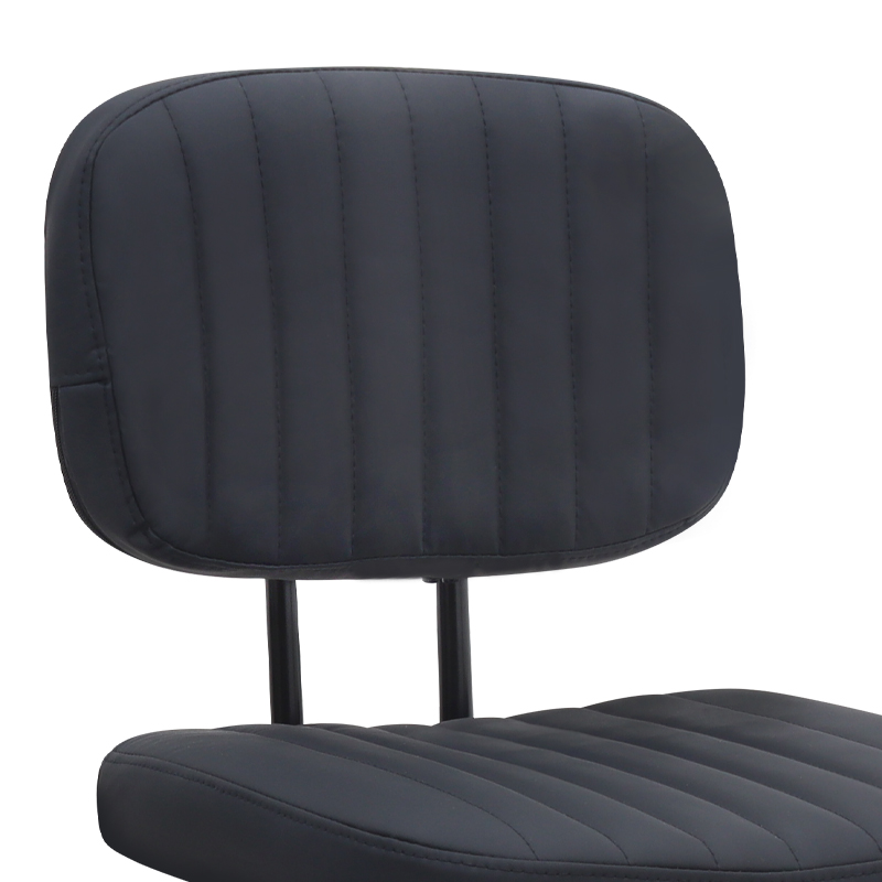 Καρέκλα γραφείου από τεχνόδερμα χρώμα μαύρο 46x53x79/86εκ. 8