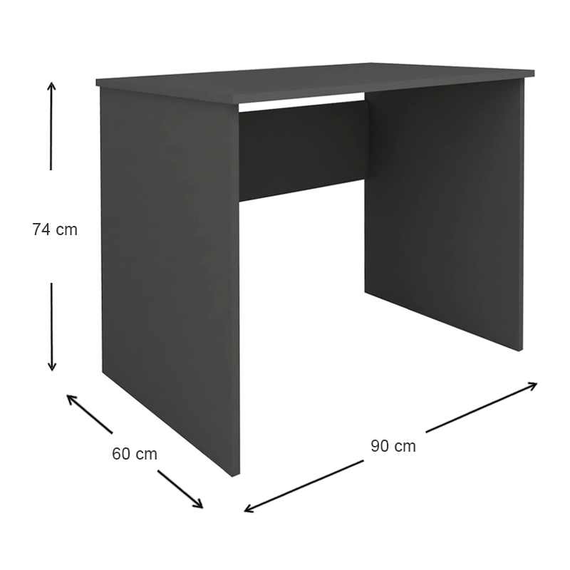 Γραφείο εργασίας χρώμα ανθρακί 4