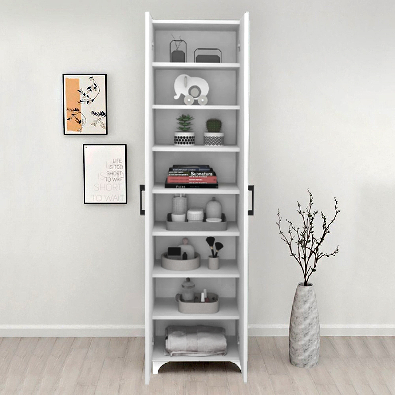 Ντουλάπα - Παπουτσοθήκη χρώμα λευκό 4