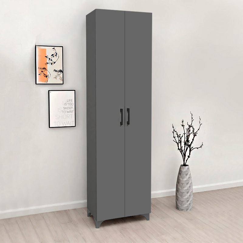 Ντουλάπα - Παπουτσοθήκη χρώμα ανθρακί 3