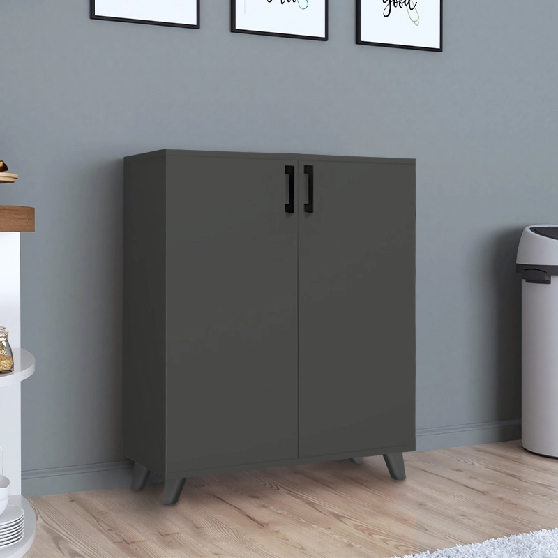 Ντουλάπι κουζίνας/μπάνιου - Παπουτσοθήκη χρώμα ανθρακί 3