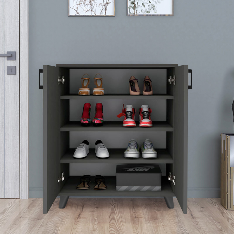 Ντουλάπι κουζίνας/μπάνιου - Παπουτσοθήκη χρώμα ανθρακί 4