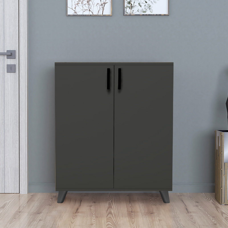 Ντουλάπι κουζίνας/μπάνιου - Παπουτσοθήκη χρώμα ανθρακί 5