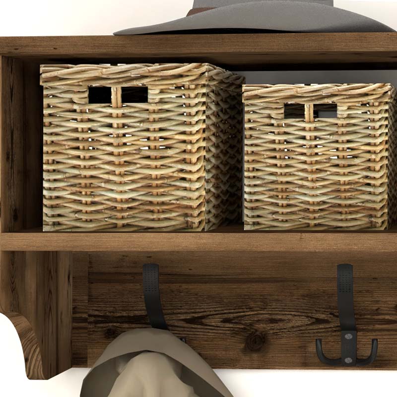 Κρεμάστρα τοίχου χρώμα καπνιστή καρυδιά 4