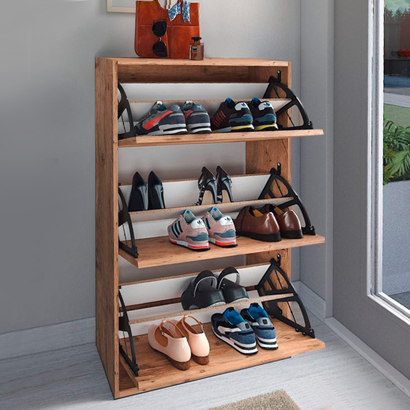 Παπουτσοθήκη 18 ζευγών χρώμα oak 2
