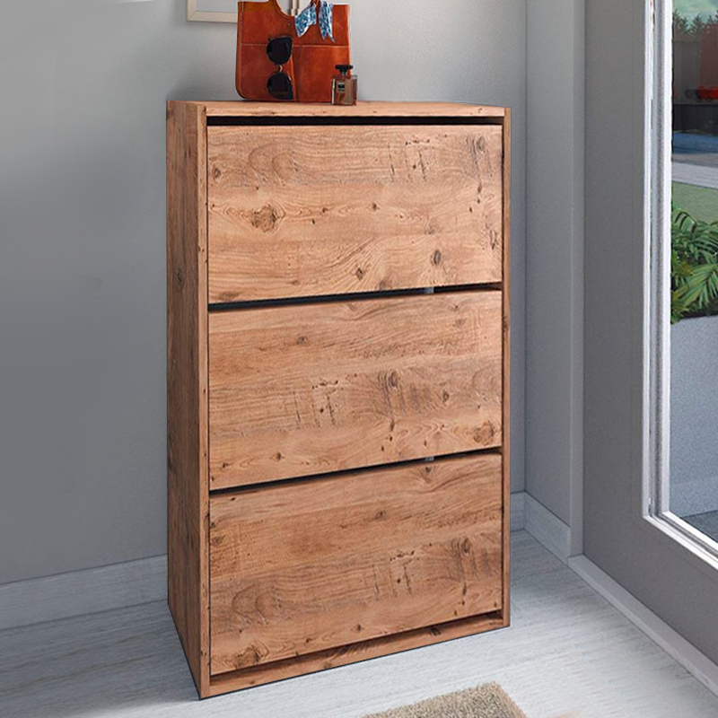 Παπουτσοθήκη 18 ζευγών χρώμα oak 3