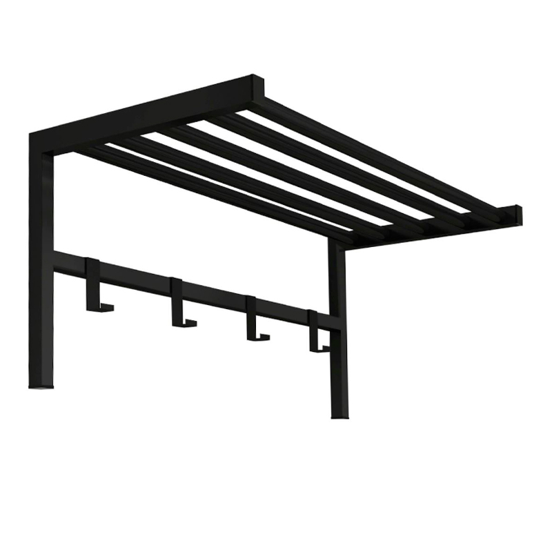 Κρεμάστρα τοίχου μεταλλική χρώμα μαύρο 2