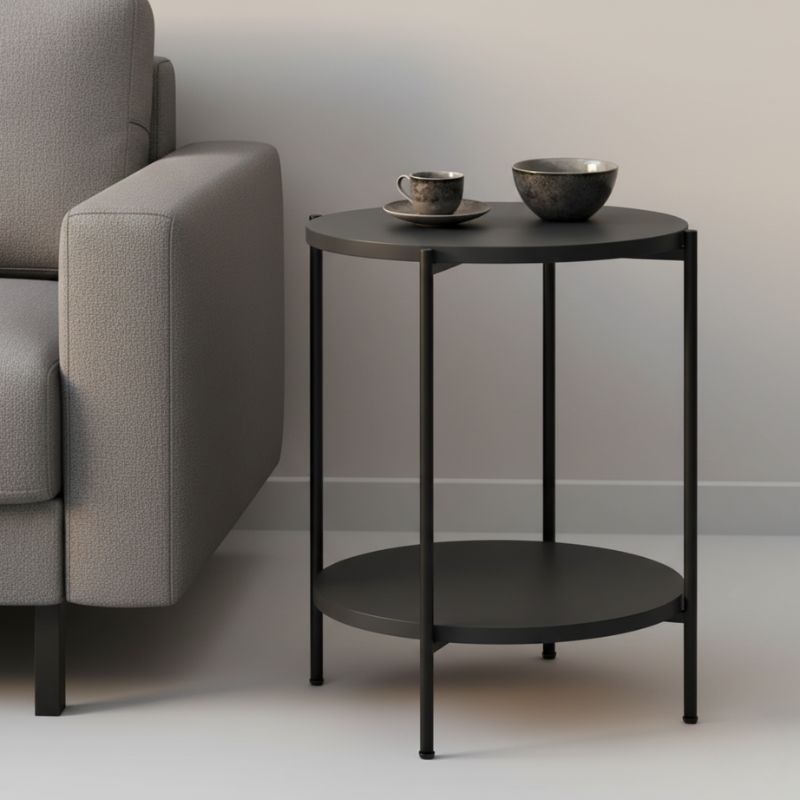 Τραπεζάκι βοηθητικό χρώμα ανθρακί 2