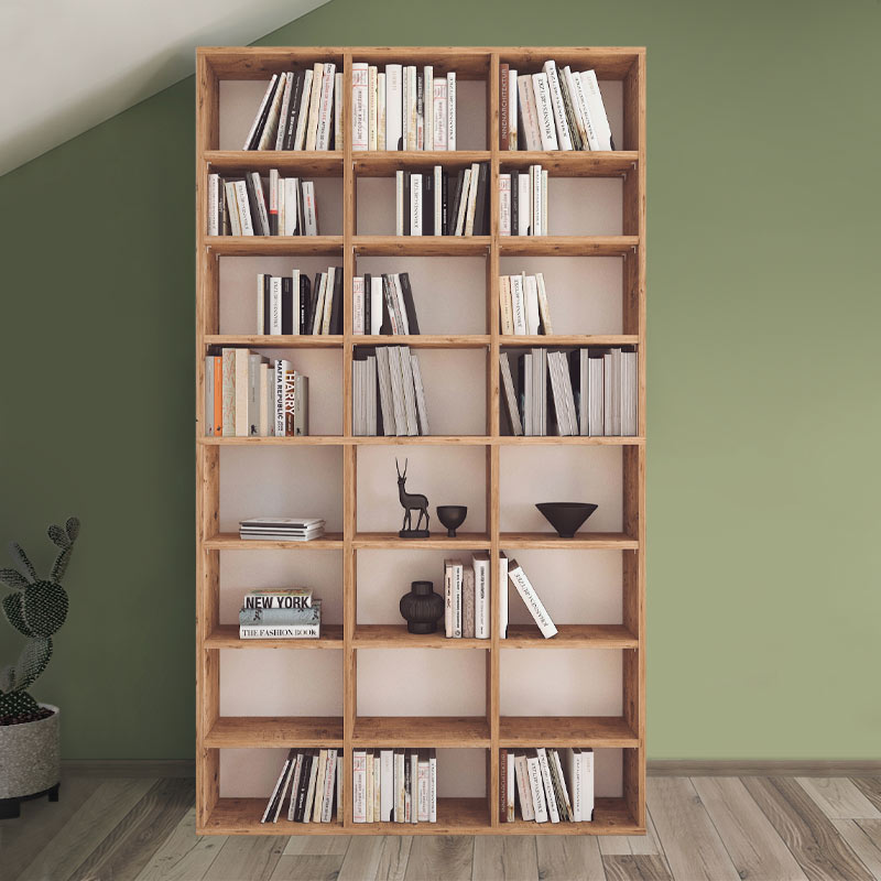 Βιβλιοθήκη χρώμα oak 2