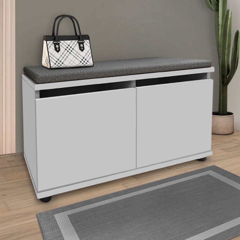 Παπουτσοθήκη 8 ζευγών χρώμα λευκό