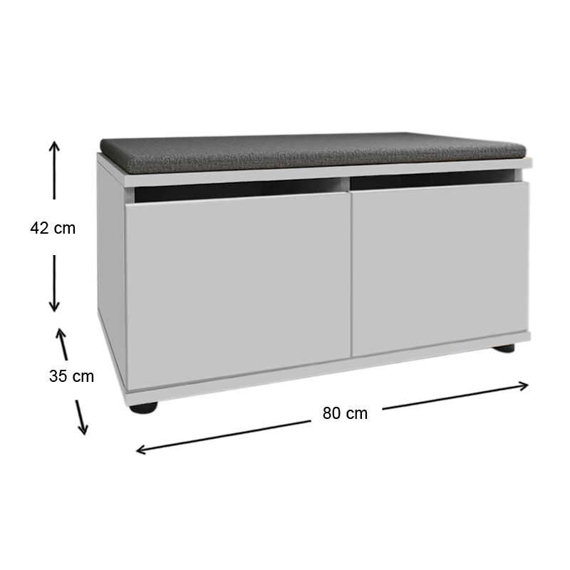 Παπουτσοθήκη 8 ζευγών χρώμα λευκό 5