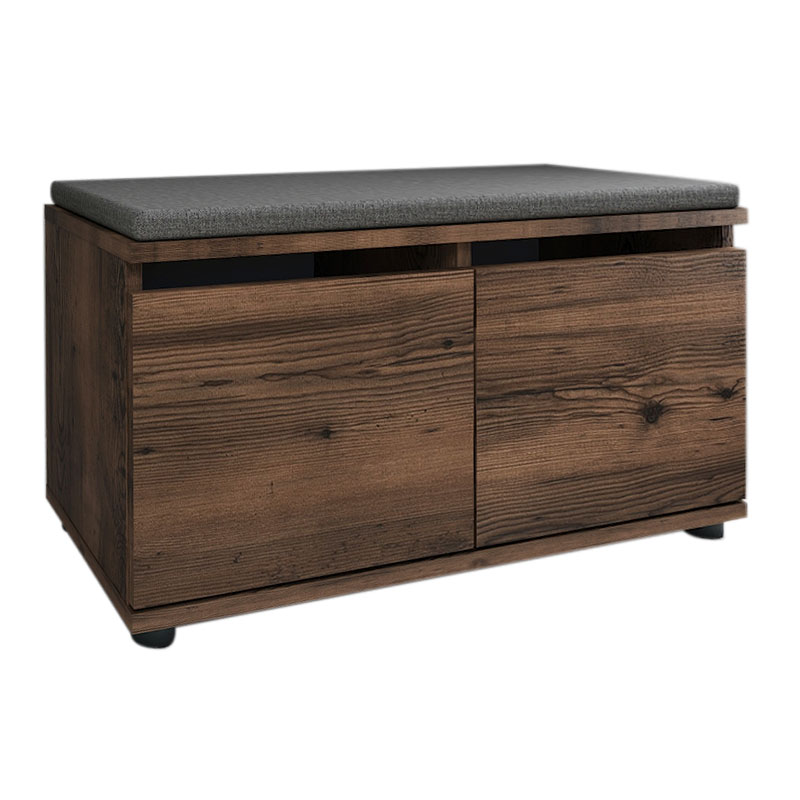 Παπουτσοθήκη 8 ζευγών χρώμα καπνιστή καρυδιά 4