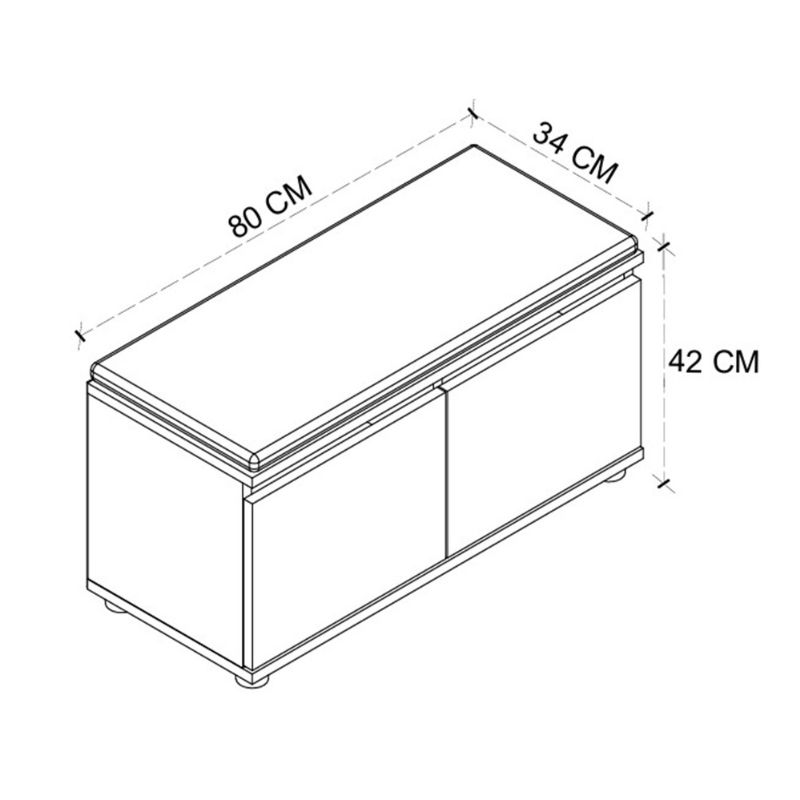 Παπουτσοθήκη 8 ζευγών χρώμα oak 4