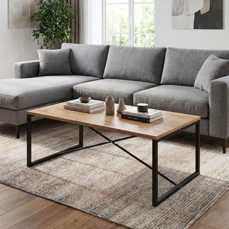 Τραπεζάκι σαλονιού χρώμα oak